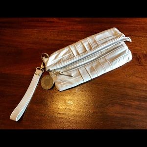 Charles David leather & suede clutch